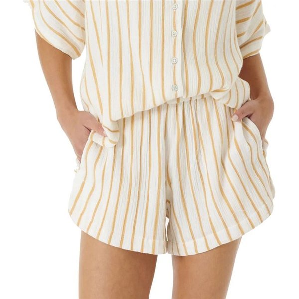 Pantalons Rip Curl Premium Surf Stripe Short Femme Blanc