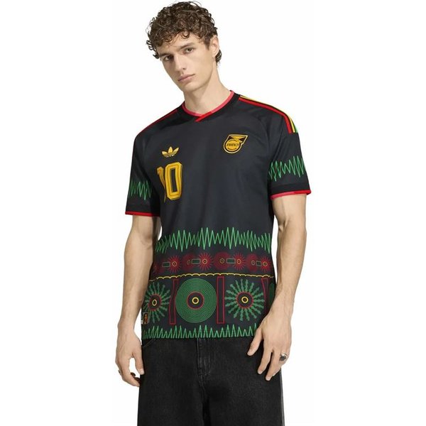 T-Shirt Football Noir Adidas JamaïQue 25/26 Homme-image