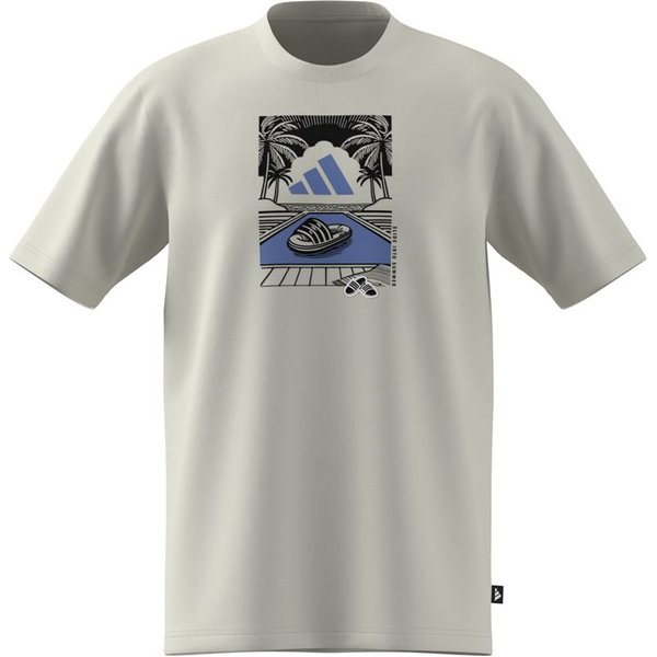 T-shirt blanc adidas S Slide Rx Homme