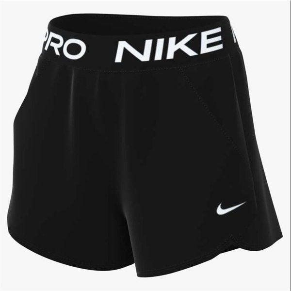 Pantalon Fitness Nike Pro Dri-Fit Taille Mi-Haute, Doublé, Tissé 7,6 Cm Femme Noir-image