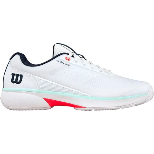Chaussures Tennis Wilson Rush Lite Clay Ba Homme , Blanc/Baie/Corail-image