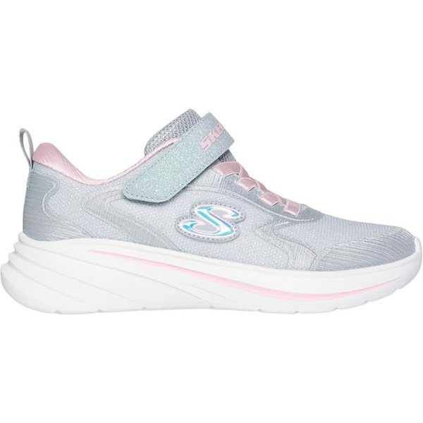 Chaussures Skechers Wave 92 Fille gris clair pailleté, taille M