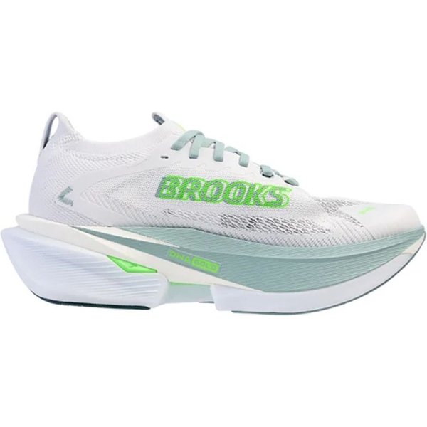 Chaussures Running Brooks Hyperion Max 3 Homme , blanc/gris brume/vert