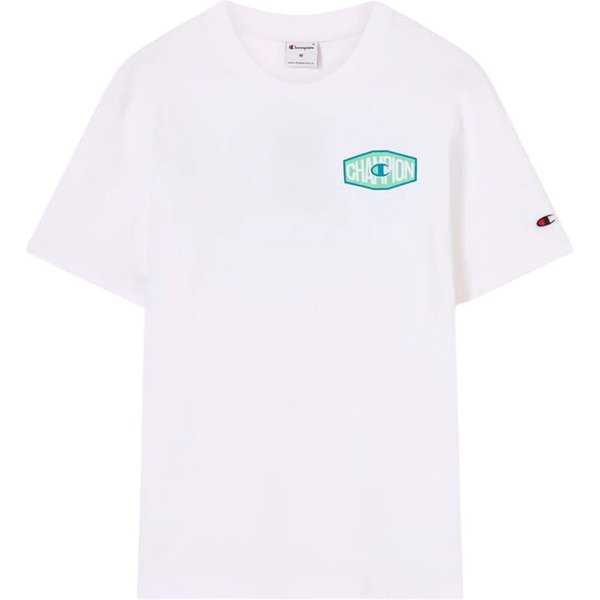 T-shirt blanc Champion à col rond Homme