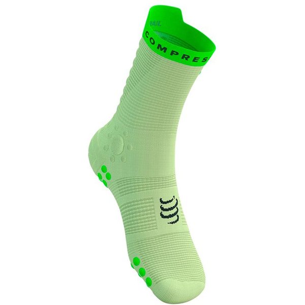 Chaussettes Trail Compressport Pro Racing V4.0 Trail /Néon