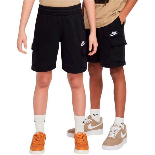 Pantalons Enfant Nike NSW Club FT CRGO LBR, noir