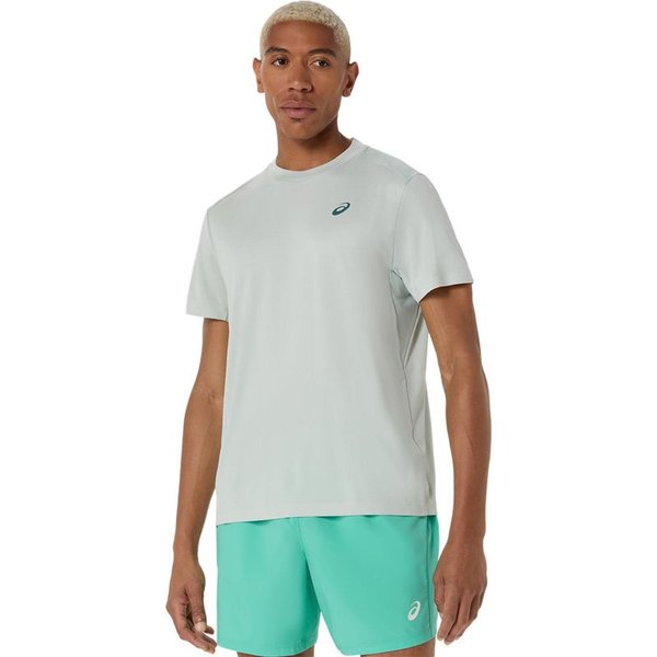Tennis T-Shirt Haut Asics Court Ss Homme - Cold Moss-image