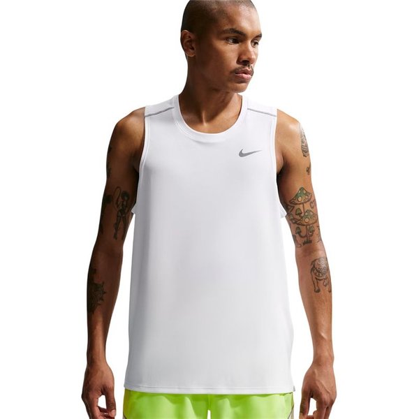 T-Shirt Running Nike Dri-Fit Miler Homme Blanc-image