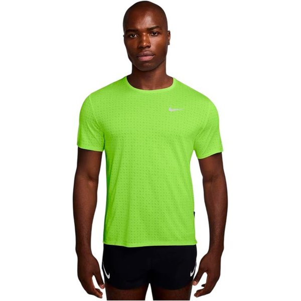 T-shirt Running Nike DF Breathe Miler SS pour Homme , jaune