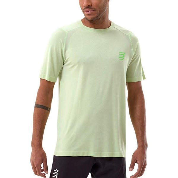 T-shirt Running Compressport Performance SS Homme , lilas