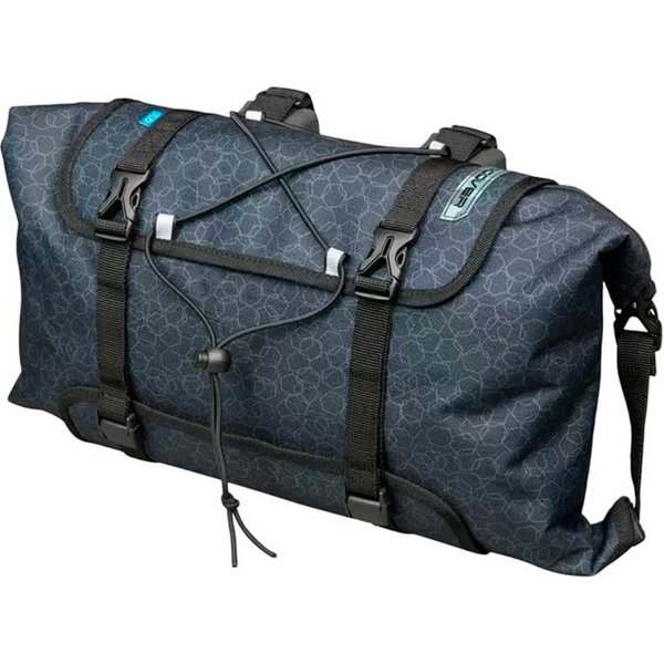 Sac Guidon Gravel PRO Noir - Imprimé gris / 8 L