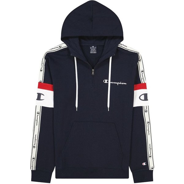 Sweat Champion à Rayures Sur Les Bras, Taille M, Bleu Foncé-image