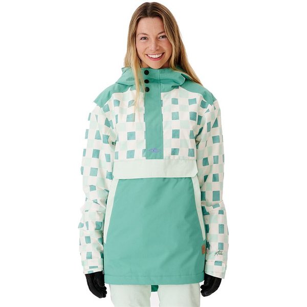 Veste Anorak Rip Curl Rider Femme Couleur Verte Montagne-image