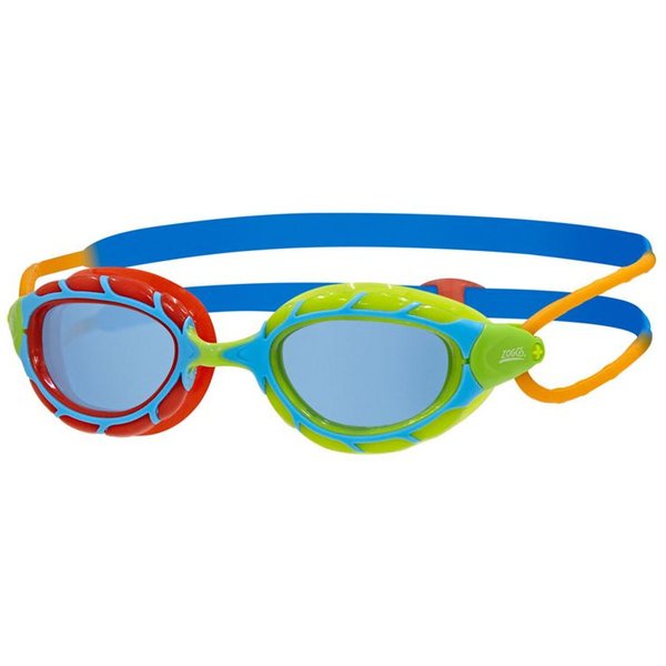 Lunettes de natation Zoggs Predator Enfant , vertes et rouges