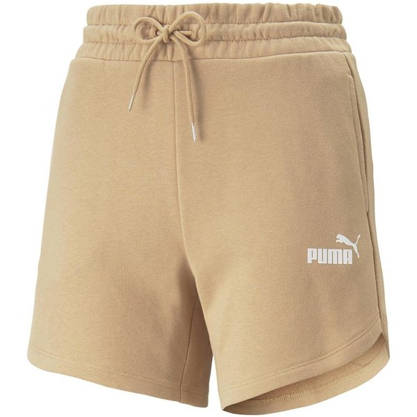 Pantalons beige taille haute 5" Puma Essentials Femme