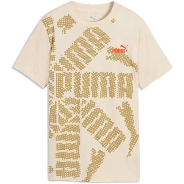 T-shirt Puma Ess Logo Lab Brand, Neige alpine, Enfant