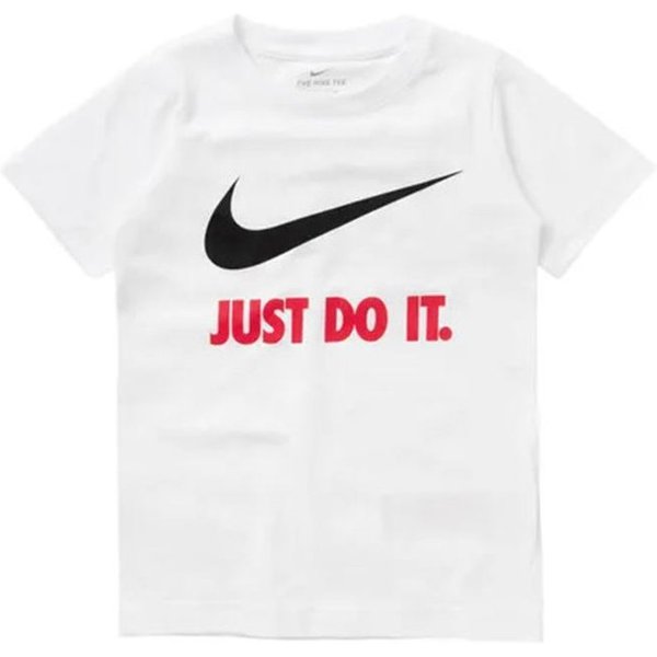 T-Shirt Nike Enfant Sportswear Swoosh Just Do It Blanc-image