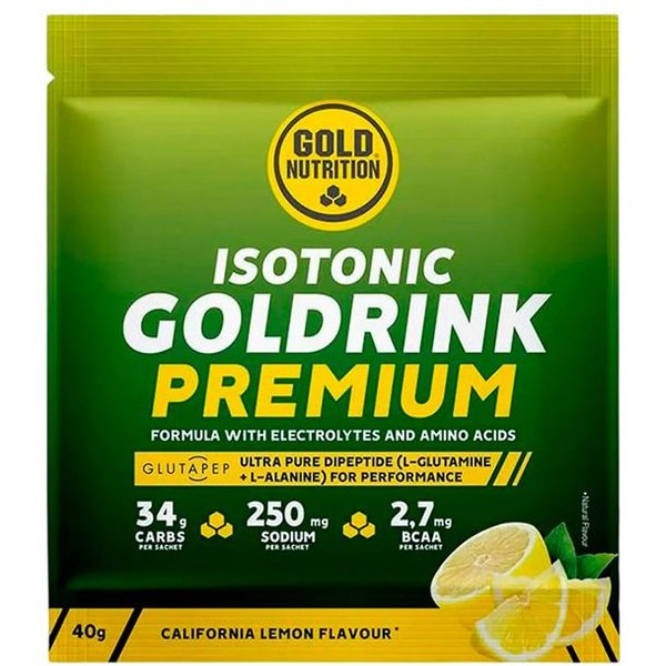 Boisson Isotonique Premium Au Citron Gold Nutrition 40 G-image