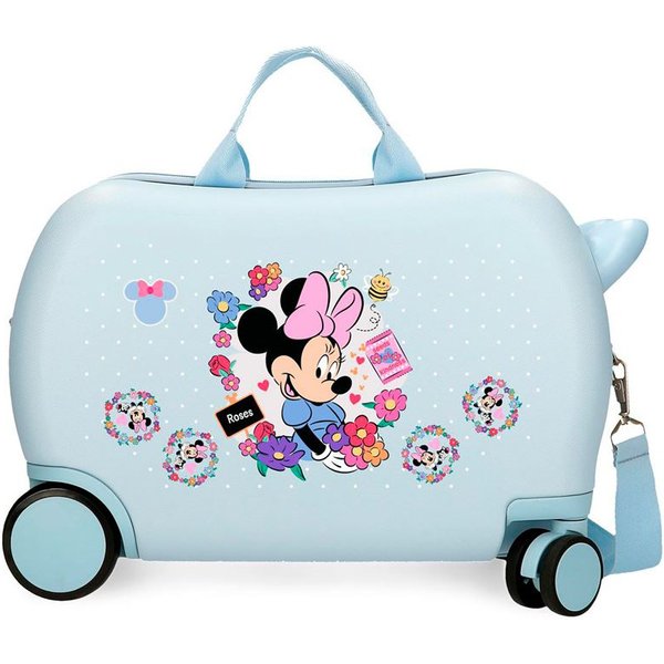 Valise Disney Inf.Abs 4R.(2 Multi.) 45 Cm. Minnie Fleurs Enfant Bleu Clair-image