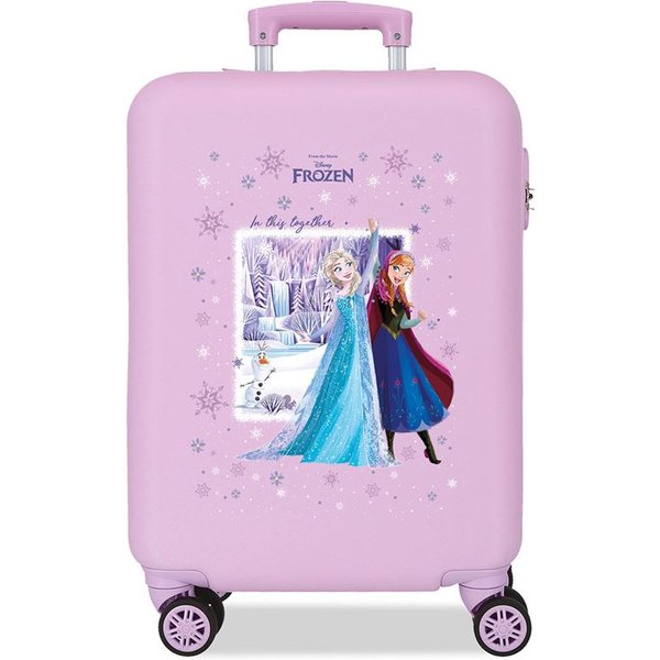 Valise Disney Trolley ABS 55Cm.4R. Motif La Reine Des Neiges, Lilas, C.100, Enfant-image