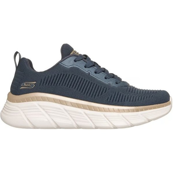 Skechers Bobs B Flex Hi - Chaussures montantes Flying Hi Femme bleu marine/or