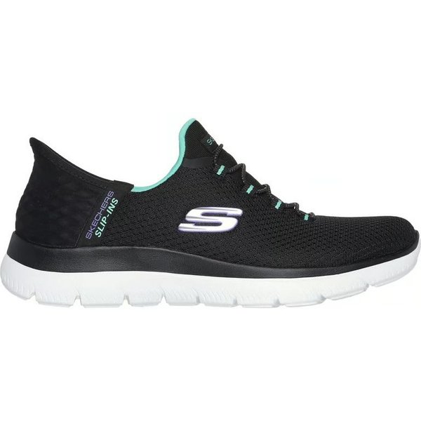 Chaussures Skechers Mains Libres Summits - Diamond Dream Femme Noir/Turquoise