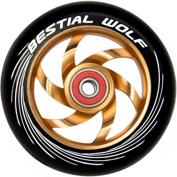 Roue Bestial Wolf 110 mm Noir/Orange