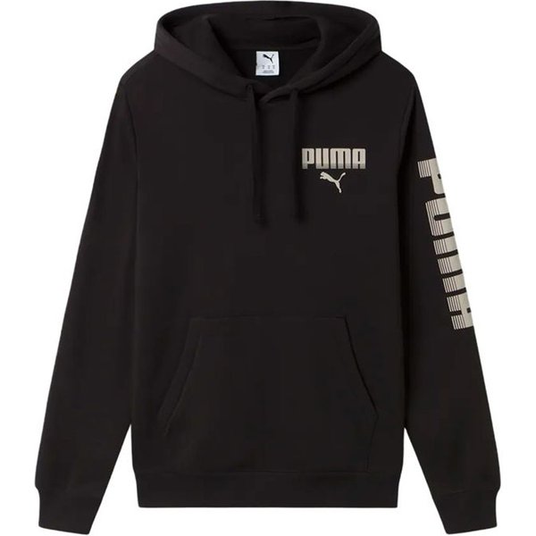 Sweat noir Puma Ess Graphic Homme