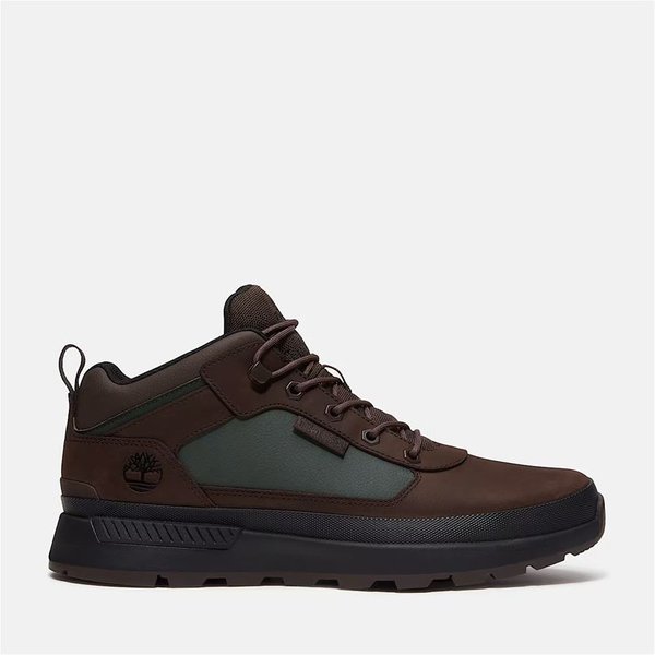 Chaussures Timberland Field Trekker basses à lacets, marron foncé, Homme