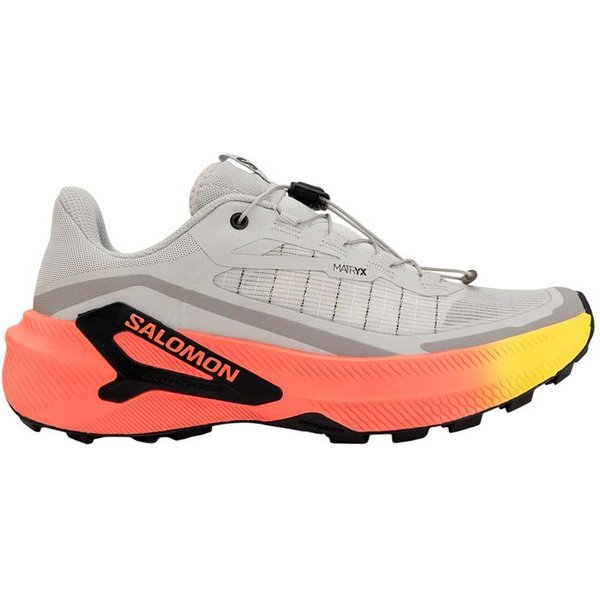 Chaussures Trail Salomon Genesis 2 Gris Violet/Jaune Sécurité/Flamme Néon Femme