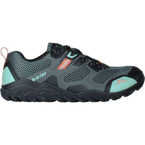 Chaussures Montagne Hi-Tec Paramo Homme couleur vert Ceberg, style pieds nus
