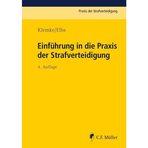 EinfüHrung In Die Praxis Der Strafverteidigung-image