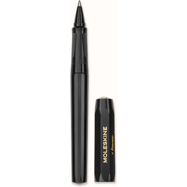 Moleskine Kaweco Ballpoint Pen, Black, Medium Point (0.7 Mm), Blue Ink-image