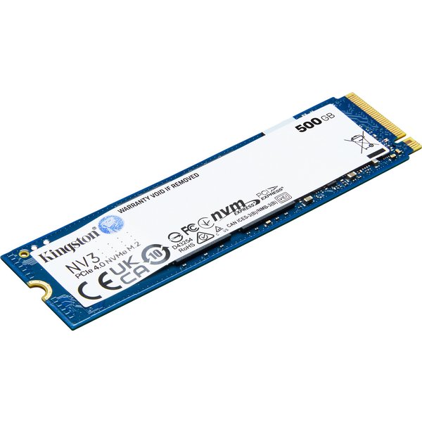 Kingston NV3 - SSD - 500 GB - intern - M.2 2280 - PCIe 4.0 x4 (NVMe)