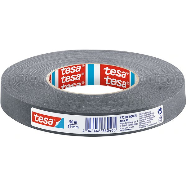 tesa Gewebebänder 19 mm x 50 m grau