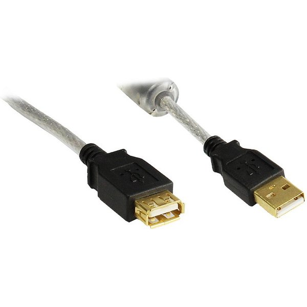Alcasa USB 2.0 AM/AF 3m USB cable