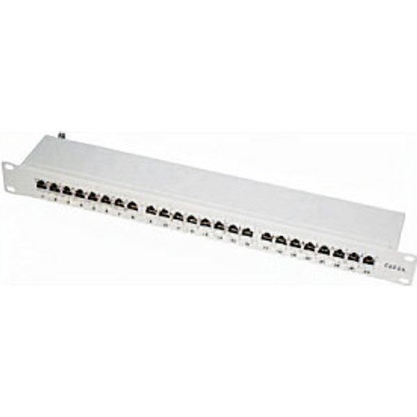 Synergy21 Patch Panel 24xTP, CAT6A, 500Mhz, 19, Lichtgrau LSA