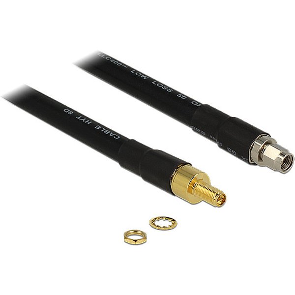 DeLOCK 1m RP-SMA/RP-SMA coaxial cable