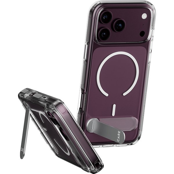 PanzerGlass PGC Kickstand Case Transparent White Mag