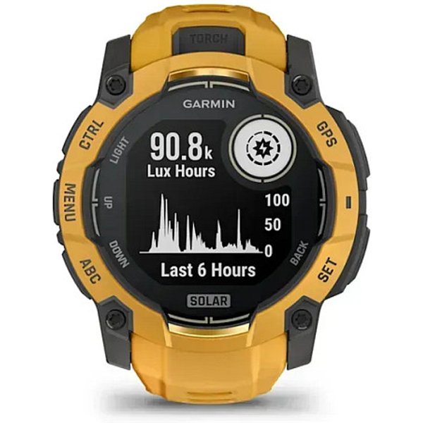 Garmin Instinct 3 SOLAR - 50 mm - Sunburst/Grey