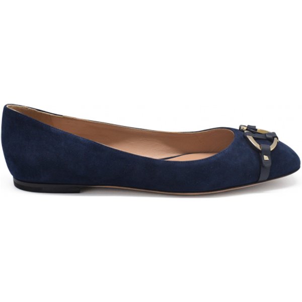 Suede ballerine