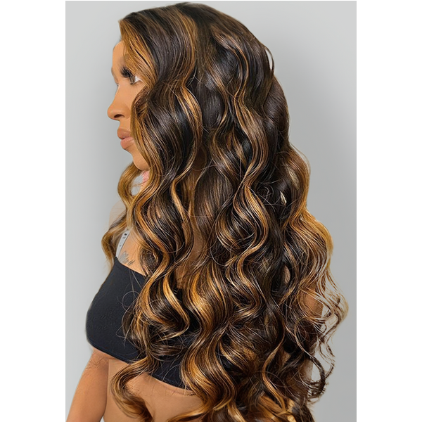 Nadula Highlight Colored Brazilian Hair Bundles 1B/30 Ombre Virgin Human Hair Body Wave
