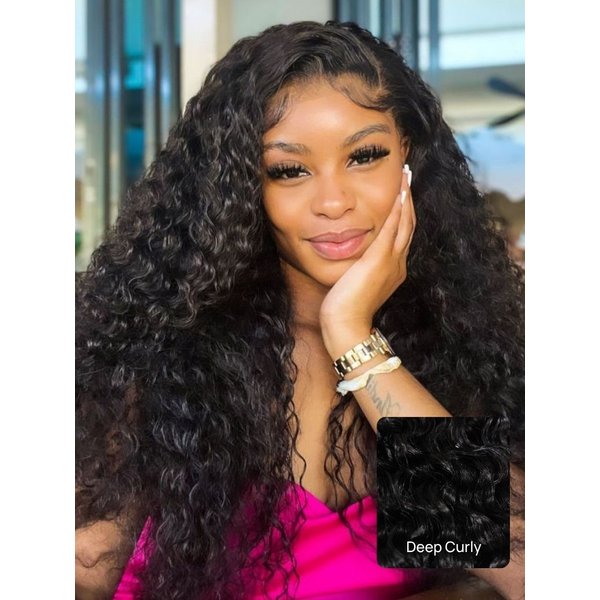 Nadula Virgin Hair Messy Curly Indian Infinity Deep Curly Hair Human Hair Weavy 1 Bundle Free Shipping