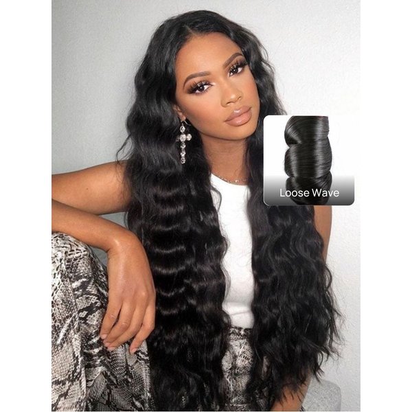 Nadula Loose Wave 4 Bundles 16in-26in Quality Brazilian Virgin Hair Weaving Free Shipping