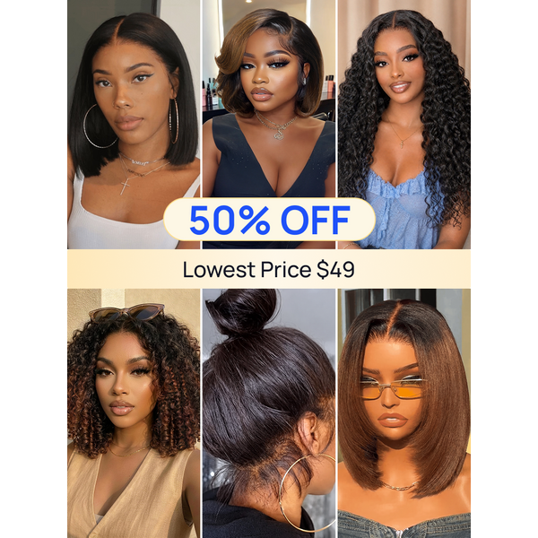50% OFF | Nadula Halloween Flash Sale Put On And Go Human Hair Wigs Limited Stock