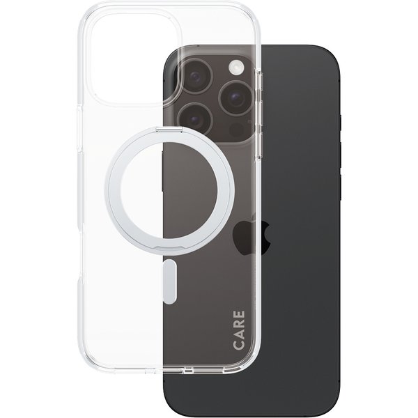 PanzerGlass CARE™ by ® Case Transparent w. Silver Kickstand & MagS