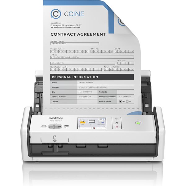 Brother ADS-1800W ADF scanner 600 x 600 DPI A4 White