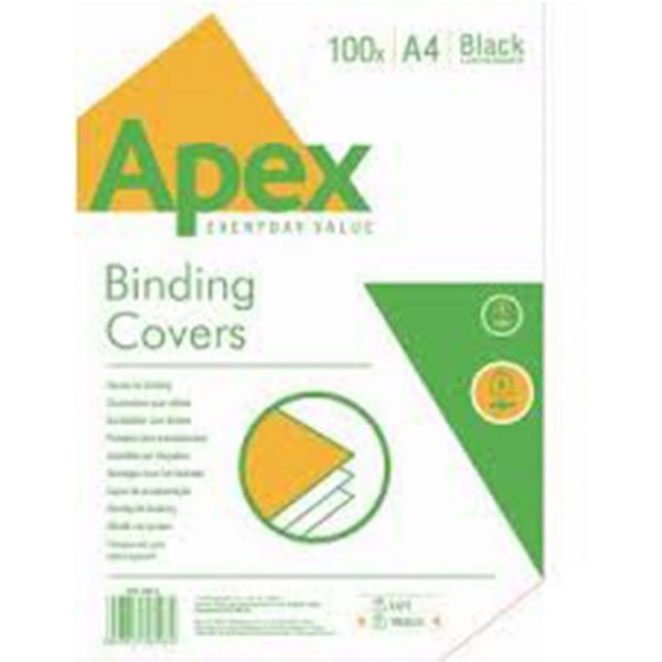 Fellowes Apex Leatherb Cover Wht A4 100pk