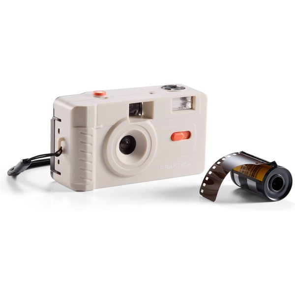 Praktica Reusable 35mm Film Camera - Cream Plus 36 Exp Film, none