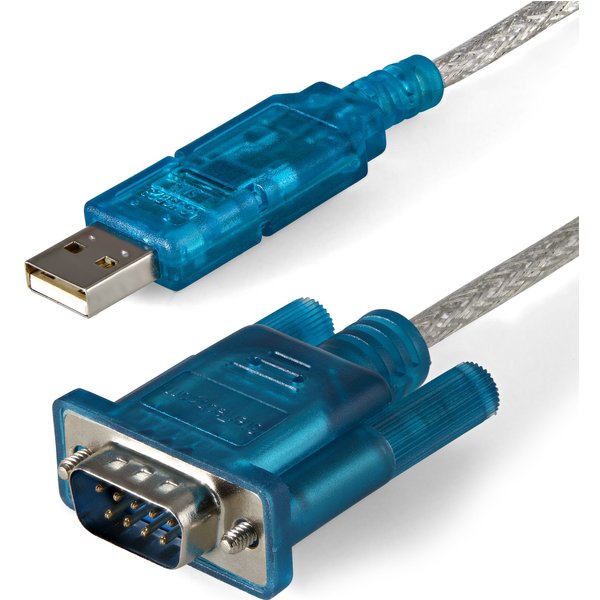 StarTech.com 3ft (91cm) 1-Port USB to RS232 DB9 Serial Adapter Cable.